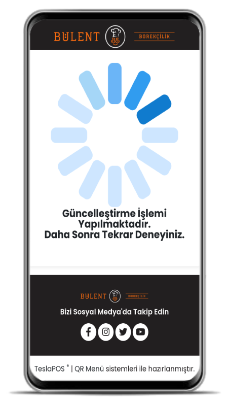 teslapos Dijital QR Menü, Restaurant Qr Menu Sistemi, Karekod Menü Programı, Sipariş ekranı
